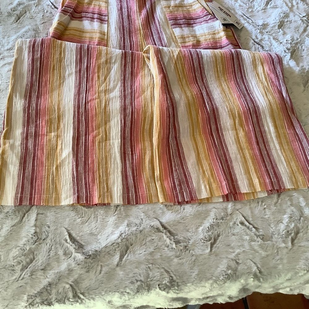 Nwt Rip Curl High Waist Wide Leg Striped Pants Size Large - Picture 10 of 16